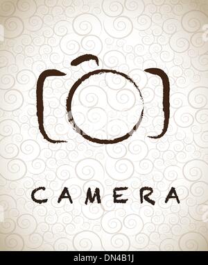 photographic camera Stock Vector