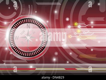 Abstract compass background colourful eps.10 Stock Vector