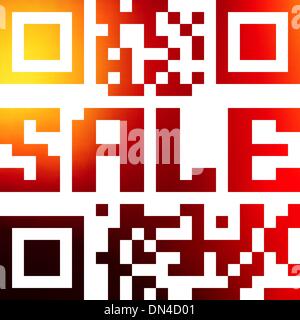 QR code for item in sale. EPS 10 Stock Vector