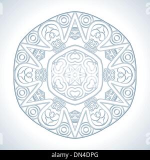 Vector Round Decorative Design Element Stock Vector