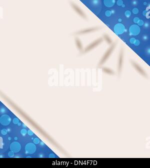 Cute blue wrapping with ribbon bow Stock Vector Image & Art - Alamy