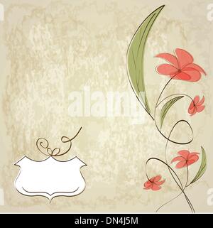 romantic flowers background Stock Vector Image & Art - Alamy