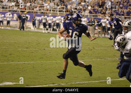 Sep 28, 2006; Fort Worth, TX, USA; NCAA FOOTBALL: BYU @ TCU game was televised on national TV. TCU is ranked 17th in the nation and will tumble out of the running and out of a BCS bid. BYU manhandled TCU all night long. BYU beat TCU 31 - 17. Mandatory Credit: Photo by David Walsh/ZUMA Press. (©) Copyright 2006 by David Walsh Stock Photo