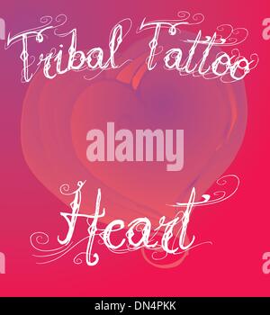 hand drawing heart vector art Stock Vector