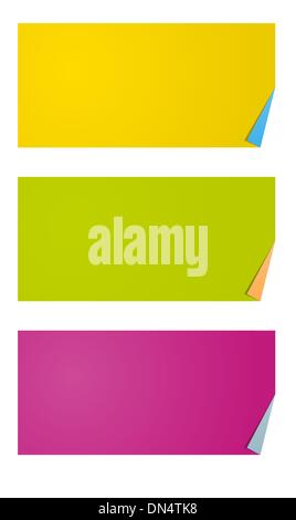 blank rectangle labels Stock Vector