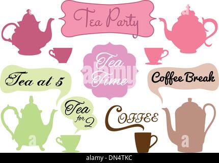 tea time, coffee break, vector Stock Vector