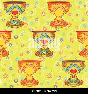 Seamless background, Holy Grail Stock Vector