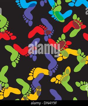 vector colorful feet background Stock Vector Image & Art - Alamy