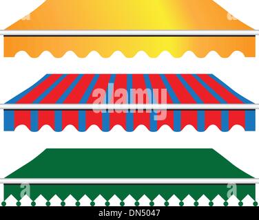 Green and yellow circus tent vector illustration Stock Vector Image ...