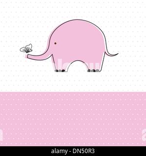 baby shower card with cute girl and cloud Stock Vector Image & Art - Alamy