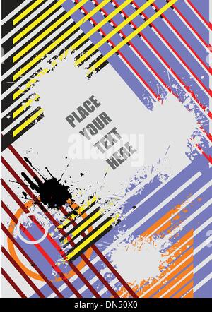 Avant-garde background as cover for brochure Stock Vector