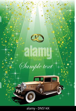 Holiday green background or cover for brochure. Vector Stock Vector
