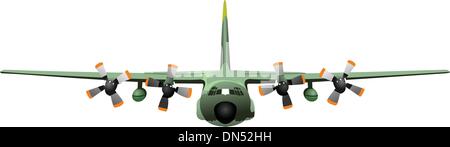 Combat aircraft. Colored vector illustration for designers Stock Vector