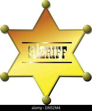 Sheriff badge Stock Vector