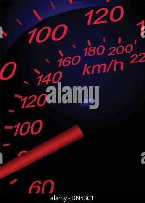 Sport car speedometer. Vector illustration Stock Vector