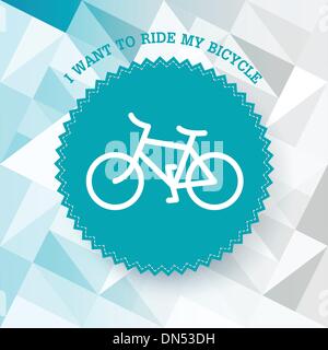 Vintage bicycle illustration. Vector. Stock Vector