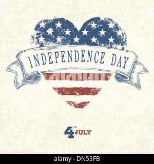 Independence day card concept. Vector Stock Vector