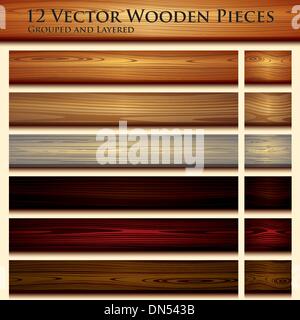 Wooden texture seamless background illustration Stock Vector
