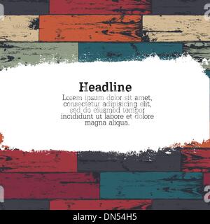 Colorful wooden background. Vector, EPS10 Stock Vector
