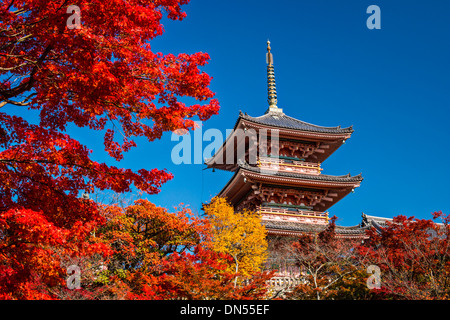 Kiyomizu Temple in Kyoto, Japan. Stock Photo