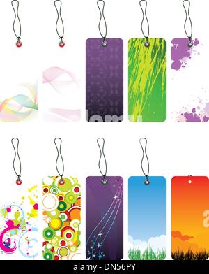 New style bookmark designs Stock Vector