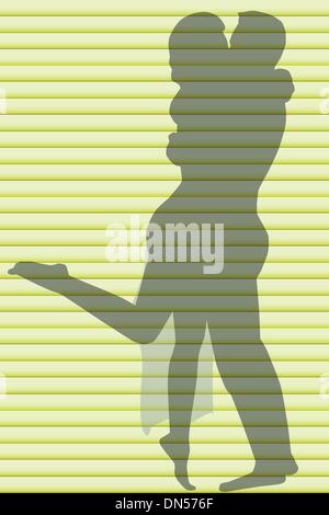 Kissing Couple Stock Vector