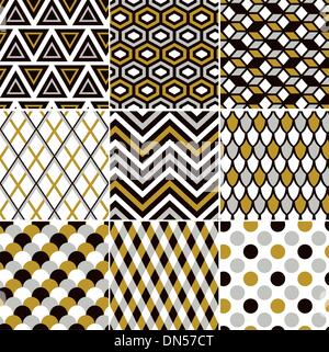 seamless gold pattern print Stock Vector