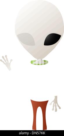 Cute alien Stock Vector