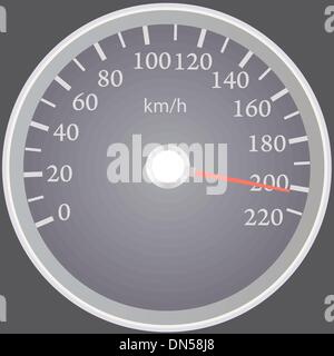Realistic speedometer Stock Vector
