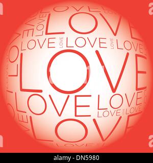 Love word collage Stock Vector