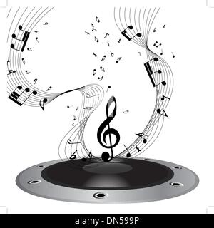 Musical note staff Stock Vector