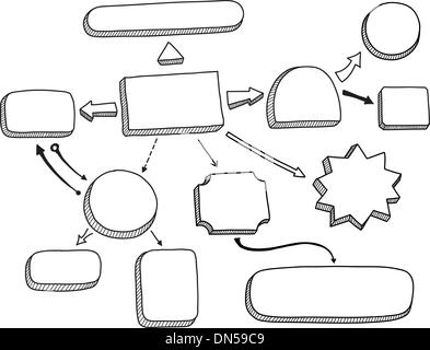 Flowchart vector illustration Stock Vector