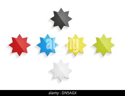 The glossy star Stock Vector