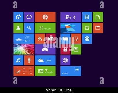 Windows Metro Apps Stock Vector