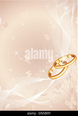 Wedding rings design Stock Vector