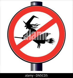 No Witches Stock Vector