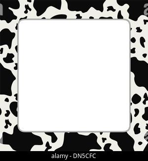 cow print picture frame