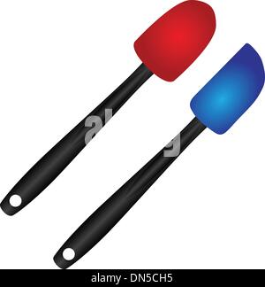 Silicone Spatula Set Stock Vector
