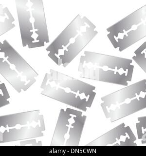 Razor blades patern Stock Vector