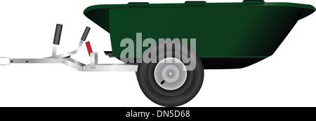 Wheelbarrow trailer Stock Vector