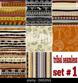 Set of seamless patterns Stock Vector