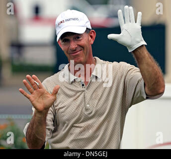 Oct 18, 2006; San Antonio, TX, USA; CHIP BECK poses before teeing off in the pro am event at the AT&T Championship Wednesday.   Mandatory Credit: Photo by Tom Reel/San Antonio Express-News/ZUMA Press. (©) Copyright 2006 by San Antonio Express-News Stock Photo