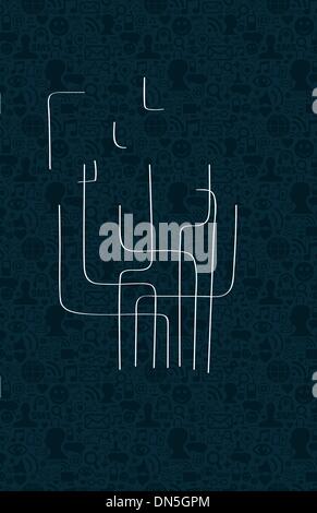 Cloud computing network concept Stock Vector