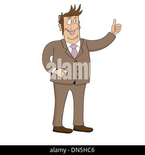 business man character isolated on white background Stock Vector