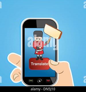 Translate app concept Stock Vector