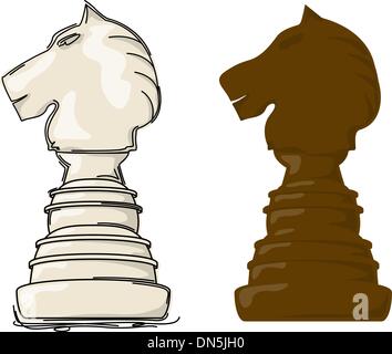 Chess knight Stock Vector