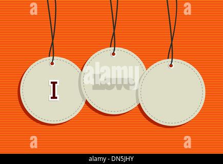 Hanging coffee sign icons set Stock Vector