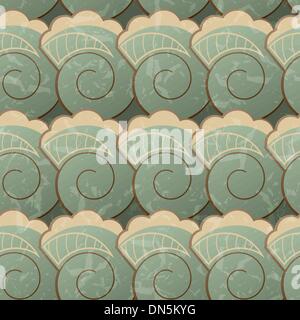 Seamless pattern with spirals Stock Vector