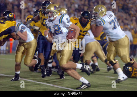 Nov 04, 2006; Berkeley, CA, USA; UCLA's Patrick Cowan rushes by the California defense to score a touchdown in the second quarter at Memorial Stadium in Berkeley on Saturday November 4, 2006. Mandatory Credit: Photo by Sean Connelley/Oakland Tribune/ZUMA Press. (©) Copyright 2006 by Oakland Tribune Stock Photo