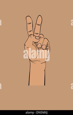 Drowning hand Stock Vector